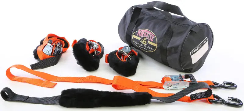 TRAILERKIT-89 Powertye Fat Strap Trailer Kit Orange 1.5"X6.5'