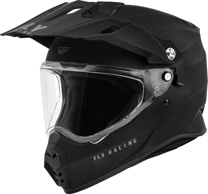 Trekker Solid Helmet Matte Black Xs - FLY RACING