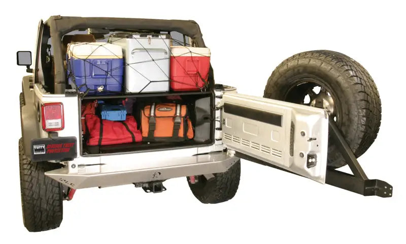 Tuffy Jk Unlimited Tailgate Enclosure- Black For 2011+ - Tuffy Products