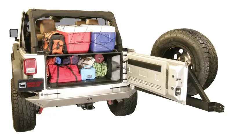 Tuffy Jk Unlimited Tailgate Enclosure- Black For 2011+ - Tuffy Products