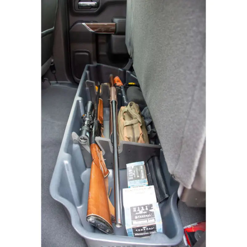 Underseat Truck Storage for 2019 Chevrolet/GMC Trucks - 10400 Du Ha, custom fit, durable construction, secure and organized storage, RV, Automotive, Powersports, off-road, marine, exterior, truck accessories, interior, truck bed, rv parts, AVADA - Best Sellers, Must Haves