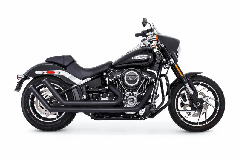 Upsweep W/Star End Cap Black M8 Softail