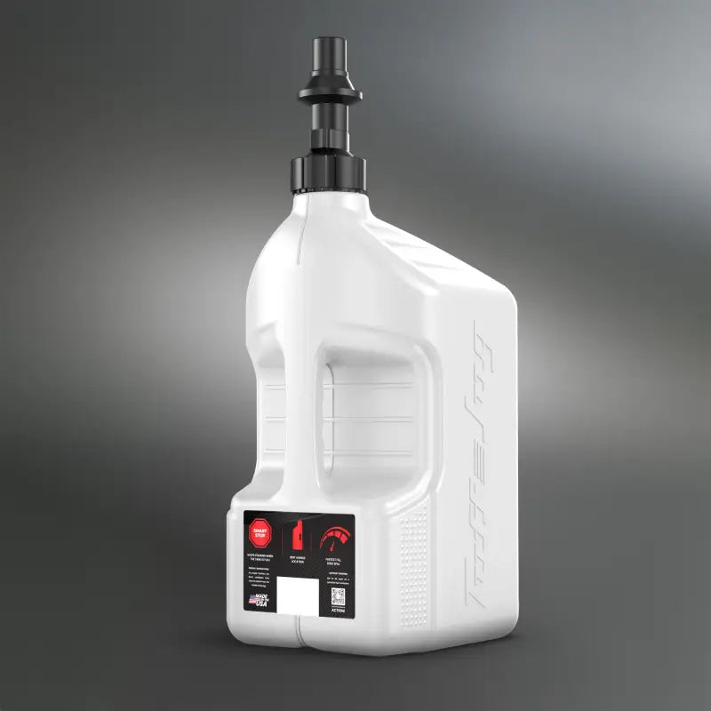 Utility Container White W/ Red Cap 2.5 Gal - TUFF JUG