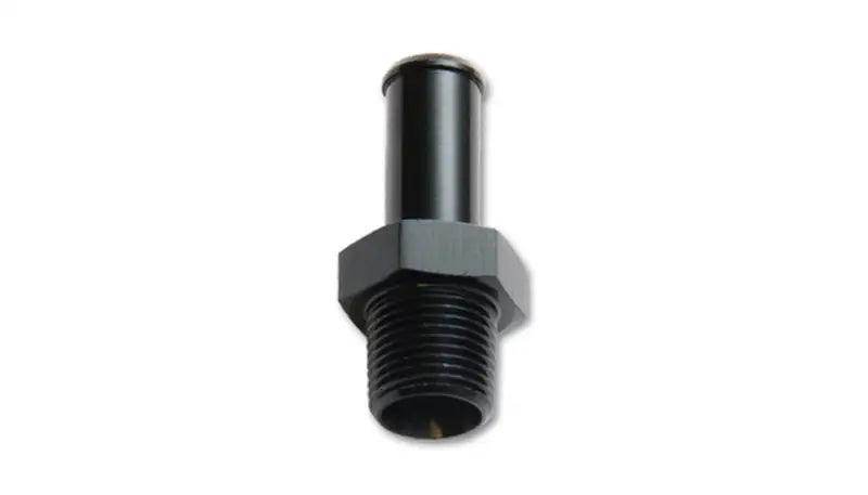 Vibrant 1/4in NPT to 3/8in Barb Straight Fitting - Aluminum - Truck & Automotive