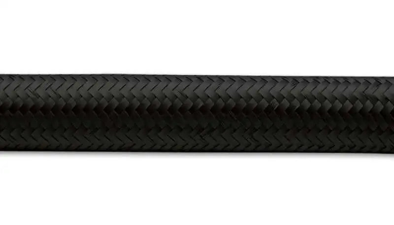 Vibrant -12 AN Black Nylon Braided Flex Hose (5 foot roll)