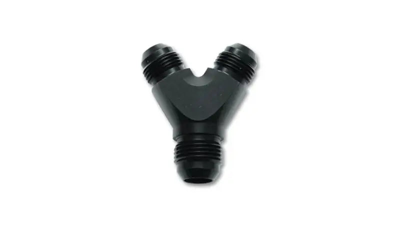 Vibrant -12AN x -12AN x -12AN Y-Adapter Fitting - Lightweight 6061 Aluminum Fuel Cell Bulkhead Adapter with Double Anodized Finish.