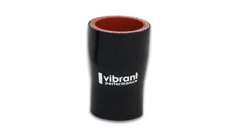 Black silicone ply reducer coupling with red interior for automotive or industrial use