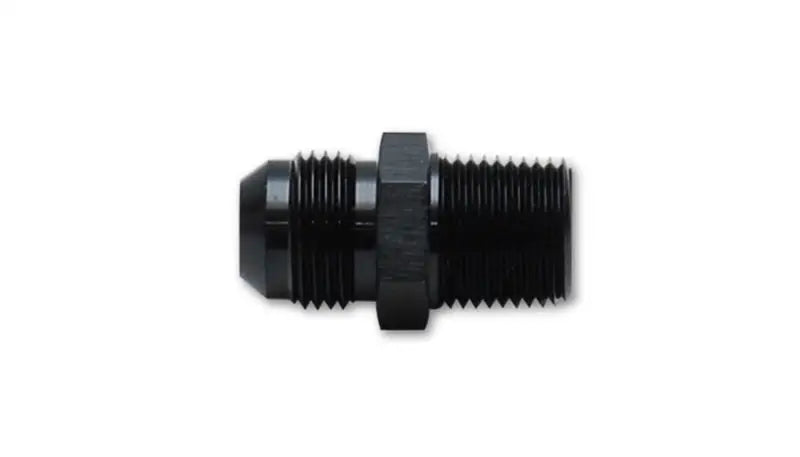 Vibrant -6AN to 1/4in NPT Straight Adapter Fitting - Lightweight 6061 aluminum alloy construction, corrosion-resistant, ideal for RV, automotive, powersports, off-road, marine applications. Anodized black for sleek look. Quality, reliability, smooth flow, anti-leak design. Perfect for oil pumps, fuel pumps, filters, and more. Truck & Automotive, Fabrication, AVADA - Best Sellers