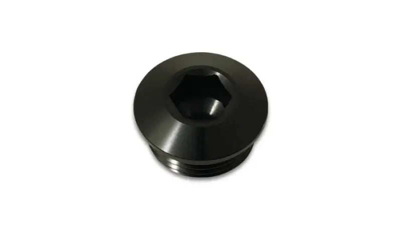 Vibrant Aluminum -12AN ORB Slimline Port Plug w/O-Ring - Anodized Black - Truck & Automotive