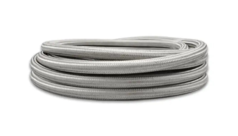 Vibrant Vibrant SS Braided Flex Hose with PTFE Liner -8 AN (10 foot roll)