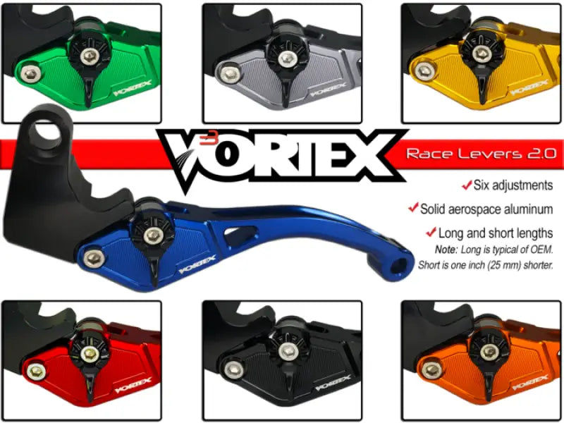 Vortex Racing H-L201 F25 Brake Lever Short- Black - Vortex Racing