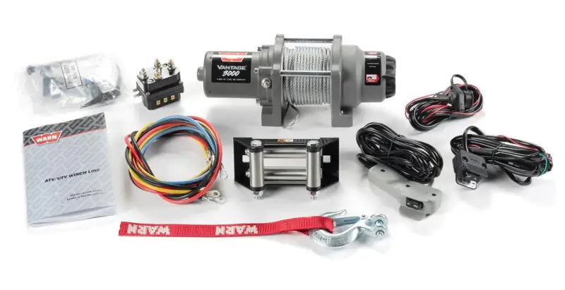 Warn 108213 Vantage 3000 Steel Cable Winch