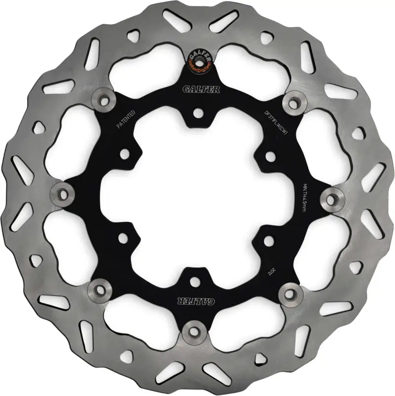 Wave Rotor Front motorcycle brake rotor with black carrier and metallic ring for RV parts & accessories