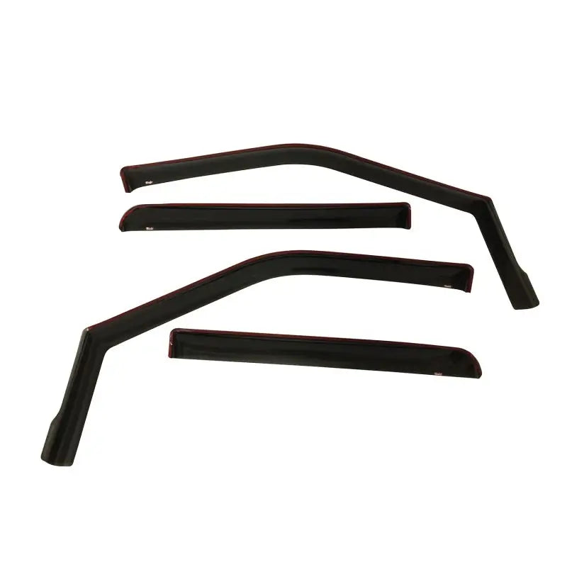 Westin 2015-2018 Ford F-150 SuperCrew Wade In-Channel Wind Deflector 4pc - Smoke - Truck & Automotive