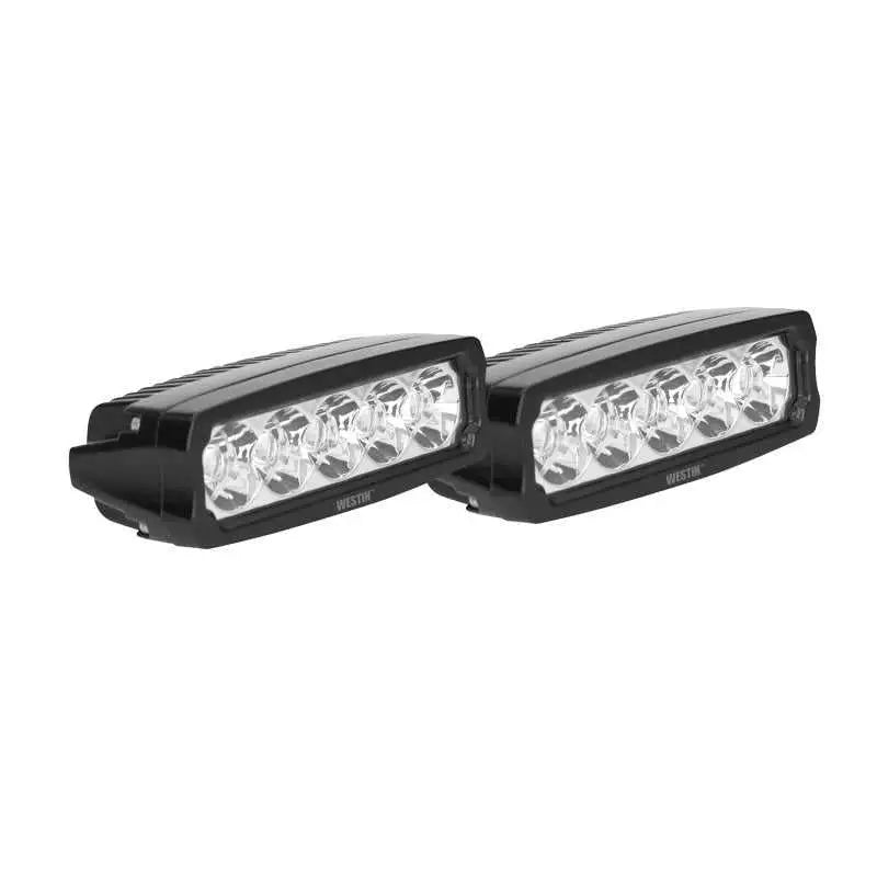 Westin Westin Fusion5 LED Light Bar Single Row 5.5 inch Flex w/3W Epistar (Set of 2) - Black