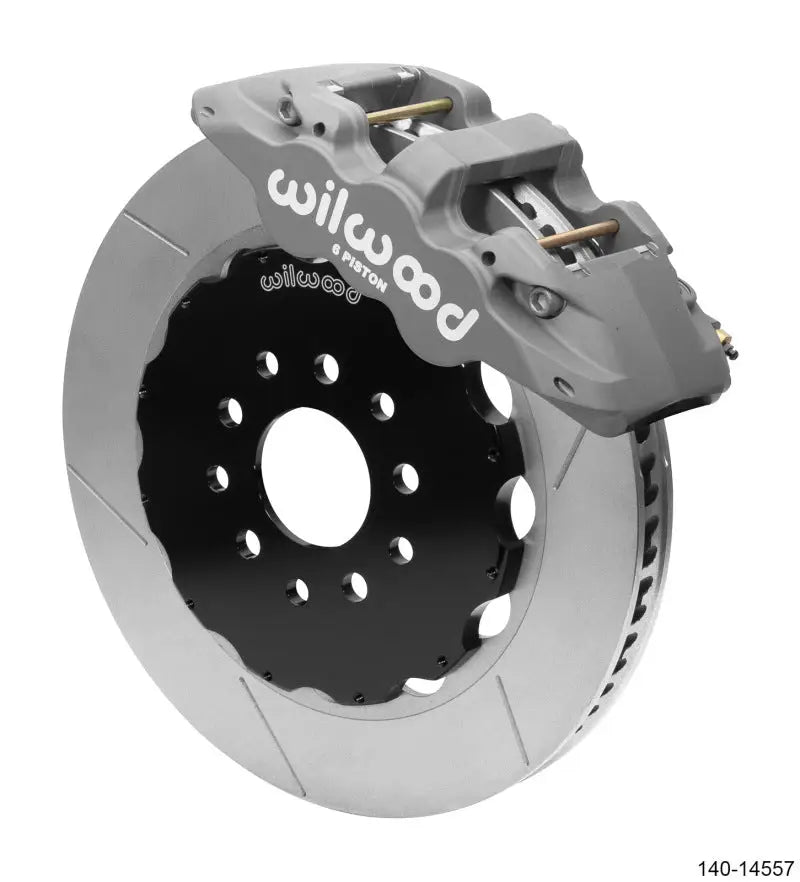 Wilwood AERO6 Front Big Brake Race Kit 14.00 Black 96-13 Chevrolet Corvette Z06 (C5/C6) w/o Lines - Truck & Automotive