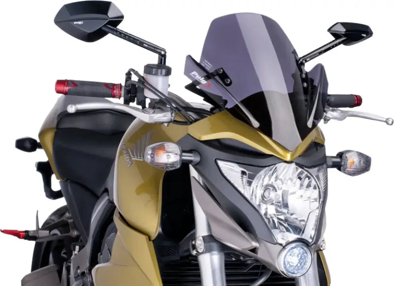 PUIG Windscreen Naked New Gen Sport Dark Smoke for Powersports