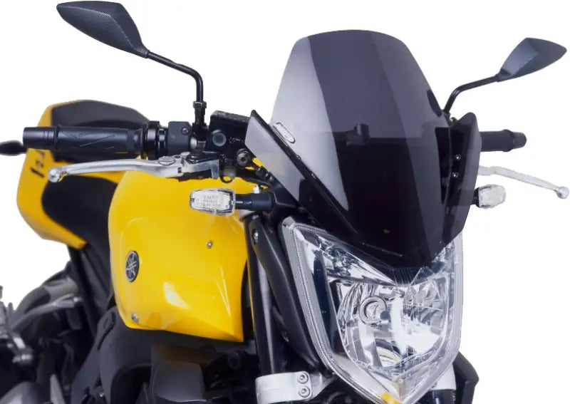 PUIG Windscreen Naked New Gen Sport Dark Smoke for Powersports