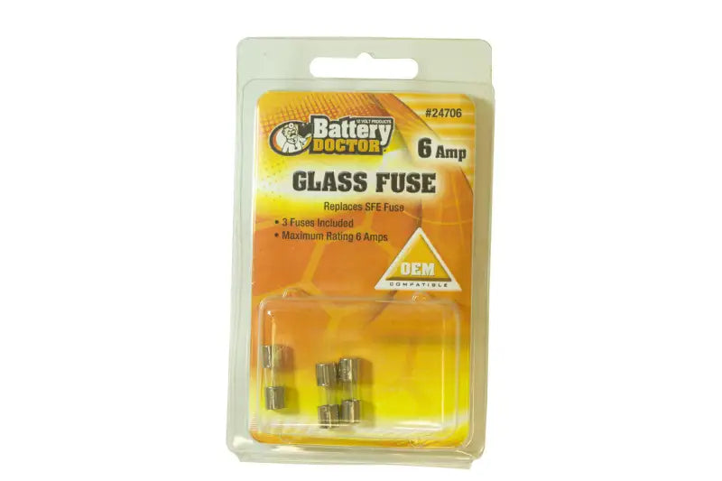 Wirthco 24706 Sfe Glass Fuse - 6A