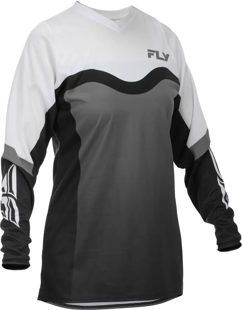 Women's F 16 Jersey Grey/Black/White Md - FLY RACING