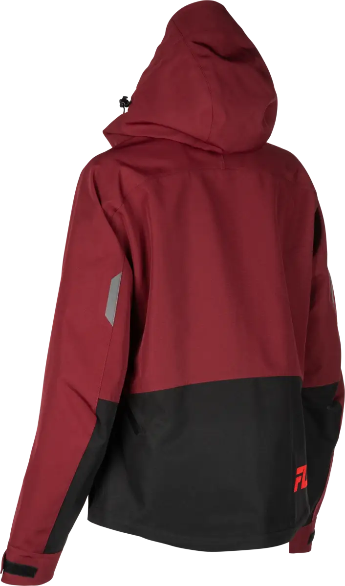 Women's Carbon Jacket Merlot/Red Xl - FLY RACING