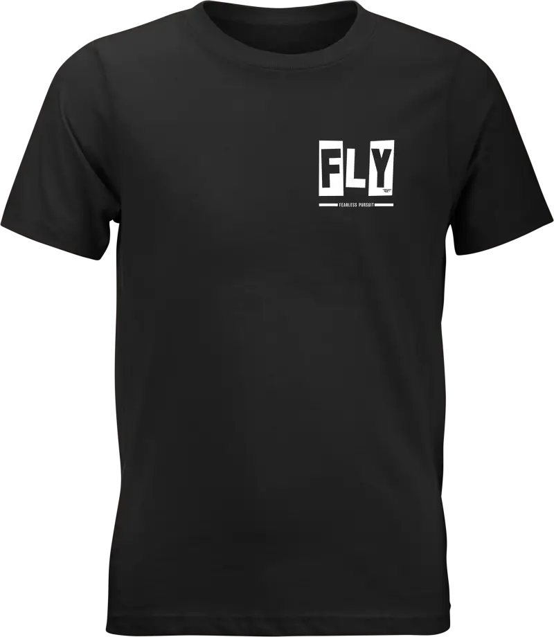 Youth Fly Punk Tee Black Yl - FLY RACING