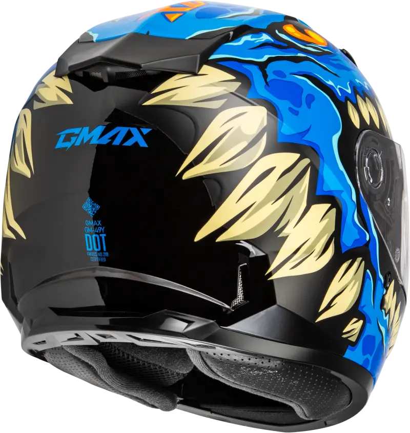 Youth Gm 49y Drax Snow Helmet Blue Ym - Powersports