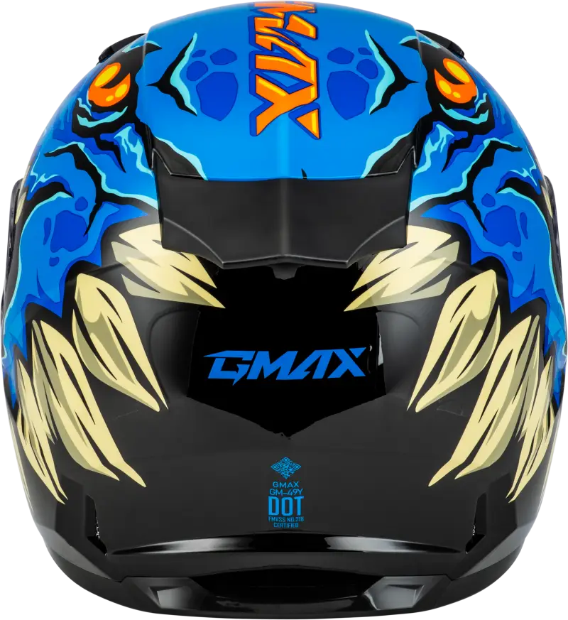 Youth Gm 49y Drax Snow Helmet Blue Ym - Powersports