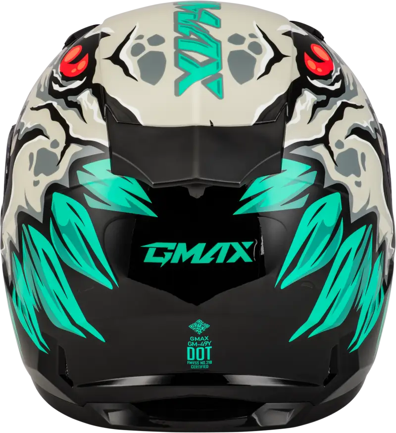 Youth Gm 49y Drax Snow Helmet Silver Yl - Powersports