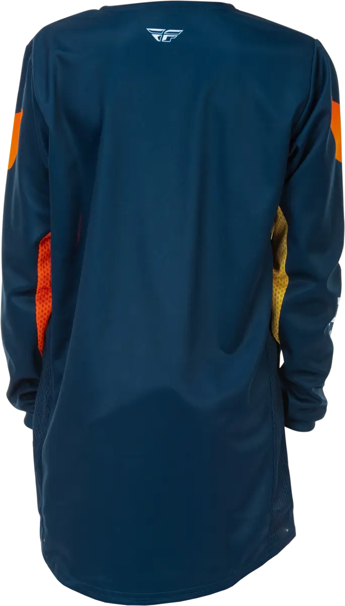 Youth Kinetic Jersey Navy/Orange Yl - FLY RACING