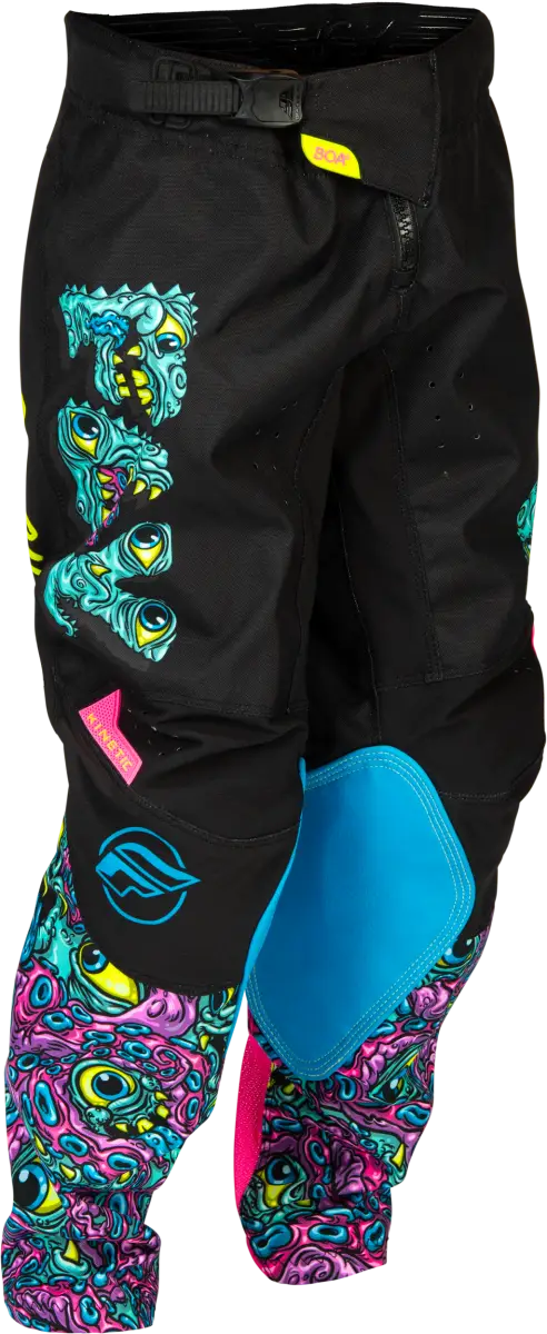 Youth Kinetic Mutant Pants Black/Multi Sz 20 - FLY RACING