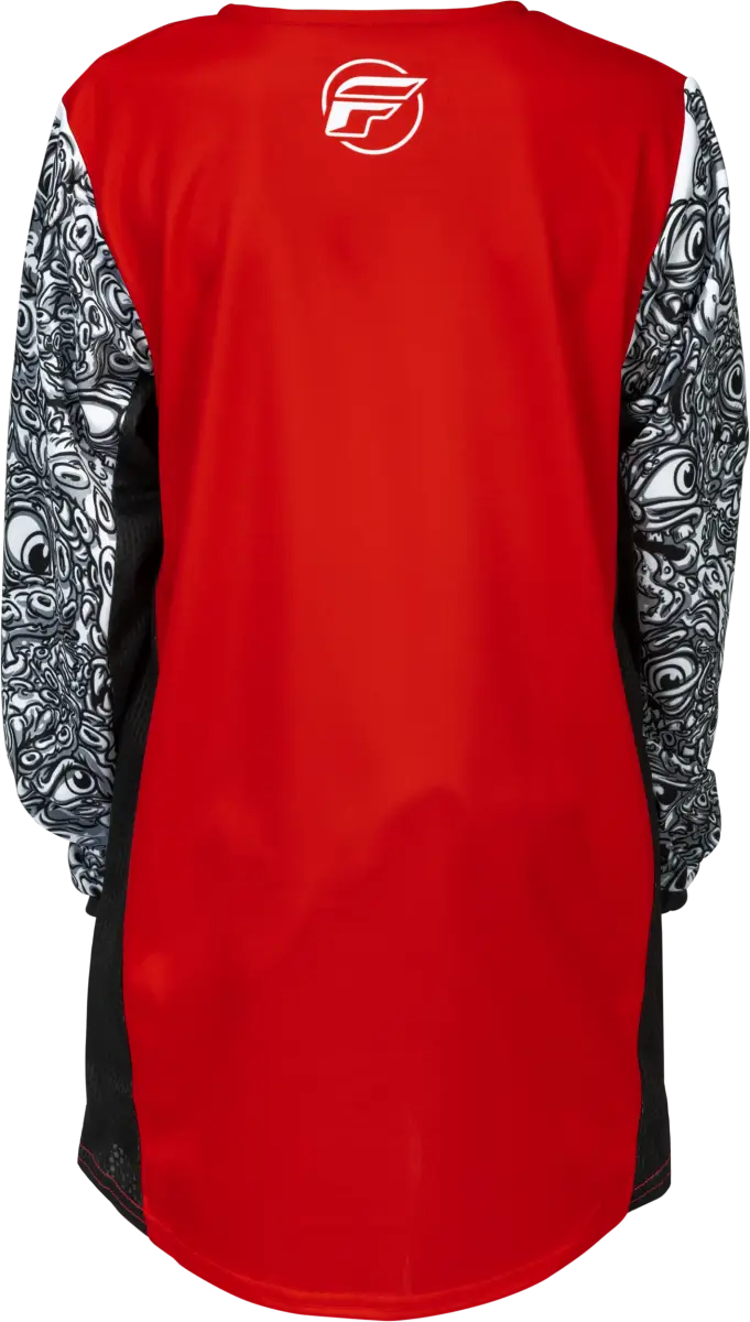 Youth Kinetic Mutant Jersey Red/White/Black Ys - FLY RACING