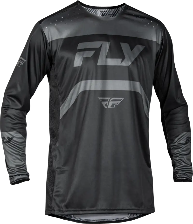 Youth Rayce Bicycle Jersey Black/Charcoal Ys