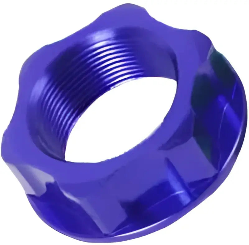ZE58-2032 Steering Stem Nut & Bolt Blue M22x30 P1.0 H12