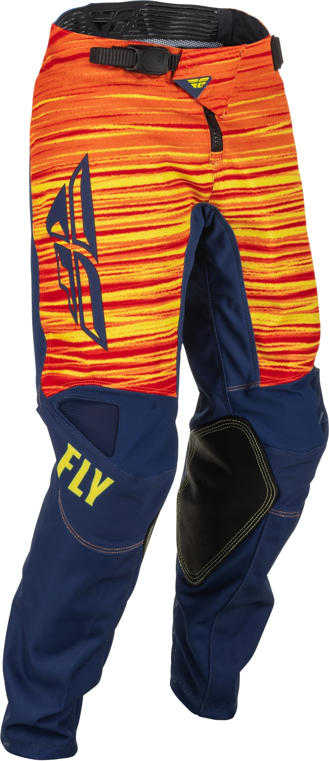 Fly Racing Fly Racing 375-53618 Youth Kinetic Wave Pants Navy/Yellow/Red Sz 18