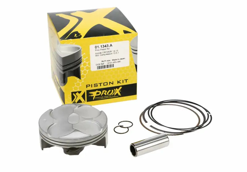 Motorcycle piston kit forged Nikasil Cyl 76.77 Std 13.5:1 Hon for performance