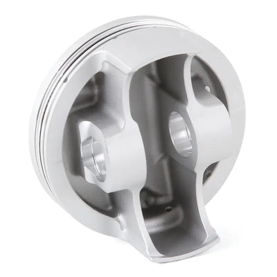Polished aluminum piston kit forged Nikasil with internal bracing for Yamaha engine