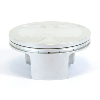Silver engine piston from Piston Kit Forged Nikasil Cyl for Kaw engines