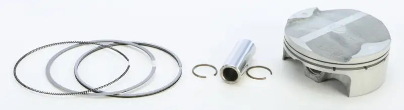 Engine piston assembly with rings, wrist pin, and circlips for Hus/Ktm piston kit