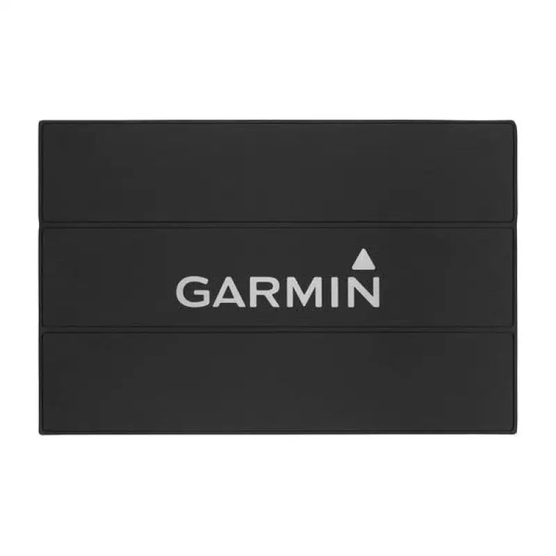 Garmin Protective Sun Cover for GPSMAP 8417/8, black cover with Garmin logo, shields against harsh sunlight, durable material.