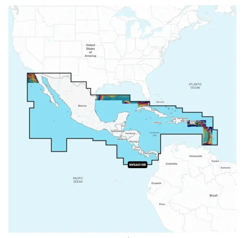010-C1451-00 Garmin Navigation Central America & Caribbean - Inlan