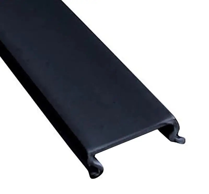 Close-up view of 011-359 AP Products Trim Molding Insert for doors and trim molding, featuring durable black plastic, 8 feet length, 5/8 inch width, perfect for RV, Automotive, Powersports, off-road, marine, exterior, truck accessories, interior, truck bed, rv parts, RV Indoor Accessories, AVADA - Best Sellers
