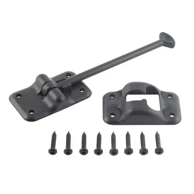 013-085BL AP Products Plastic Door Holdback 6’ Black - Catch