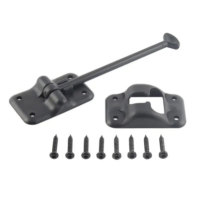 013-085BL AP Products Plastic Door Holdback 6’ Black - Catch