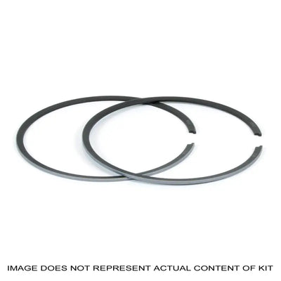 Dark gray C-shaped piston rings for Pro X Pistons to boost engine performance