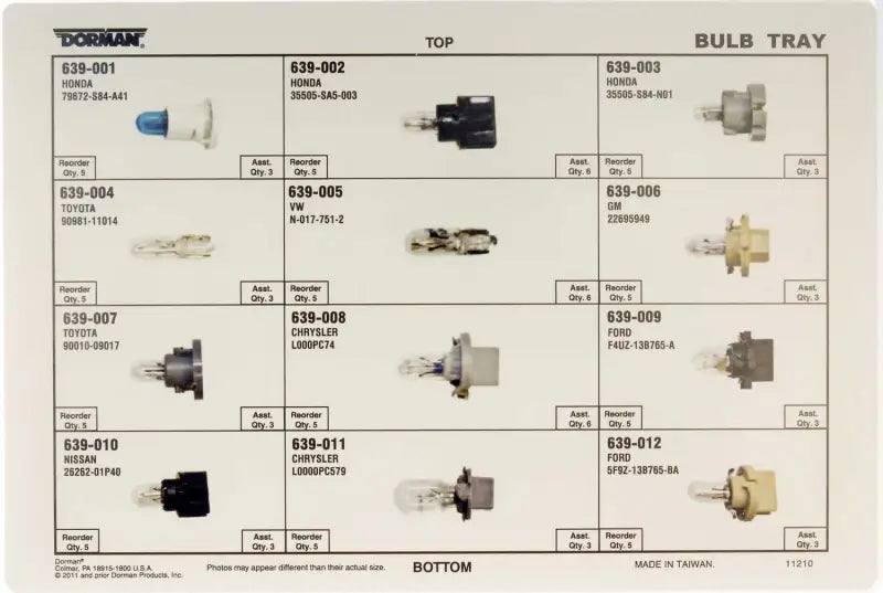 030-401 Instrument Panel Light Bulb