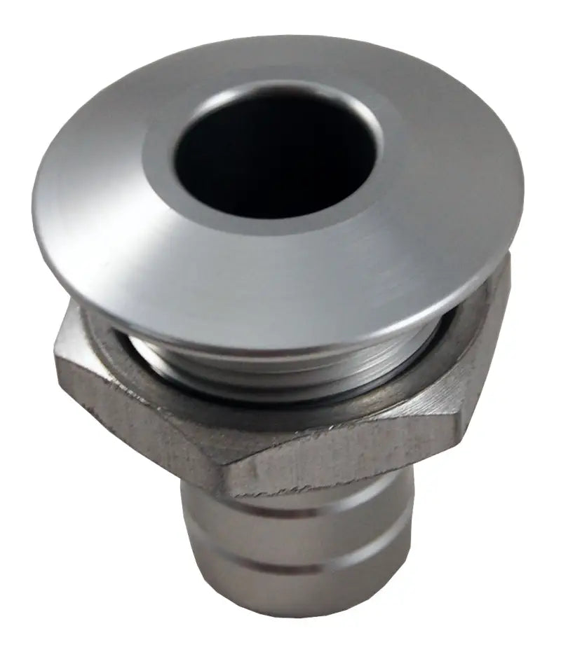 04-03-028 Billet Thru Hull Water Fitting Bilge Pump Outlet Natural - Thru-Hull Fittings
