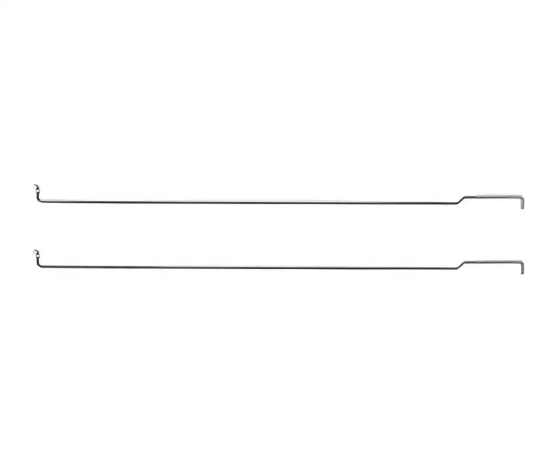 Two metal oven racks for C10 tailgate rods in the Holley 1976-1987 C10 tailgate repair