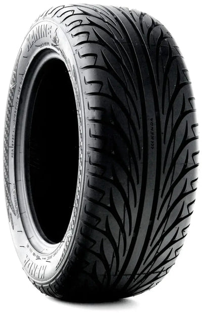 Black rubber tire with aggressive tread pattern for 042015002A1 Kenda Kanine Can-Am Spyder