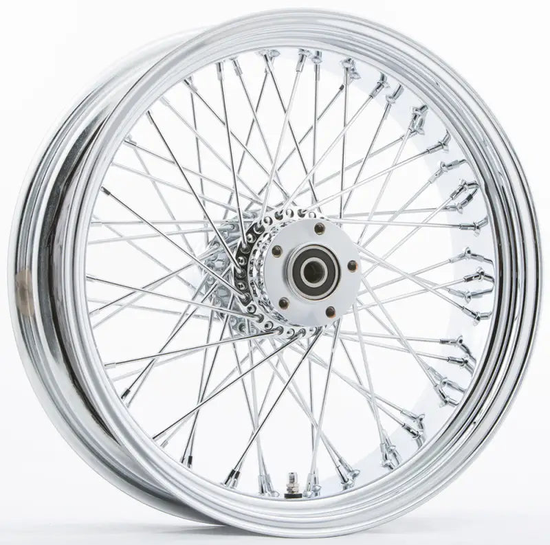 051-0468 Harddrive Rr 60-Spk Chrome 18X3.5 Bt/Xl-Hub 1’’ Axl 00 Ltr - Factory Authorized Harley-Davidson Tire